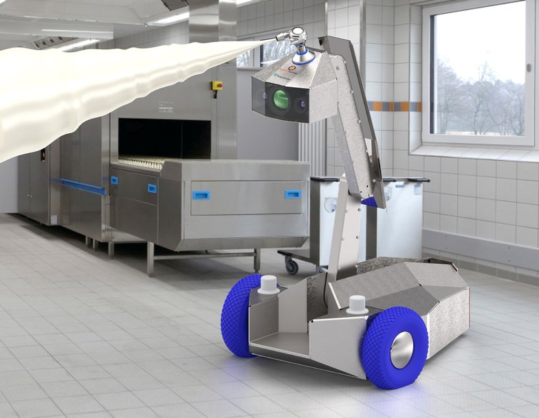 Hygiene auf hohem Niveau: Mobiler Reinigungsroboter für die Produktion